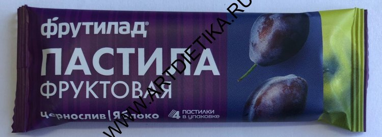 Пастила фруктовая Яблоко Чернослив  30г