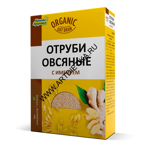 Отруби овсяные с имбирем Компас Здоровья 200г