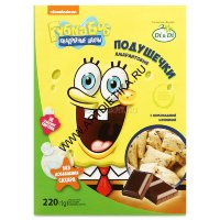 Подушечки амарантовые Губка Боб шоколадные б/глютена 220г