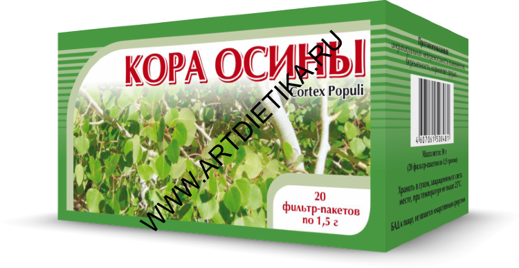 Осина кора ф/п 1,5 г №20 Хорст БАД