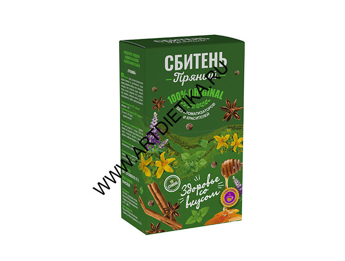 Сбитень медовый ПРЯНЫЙ стик 25г/10 кратно 10 Алтайский Нектар