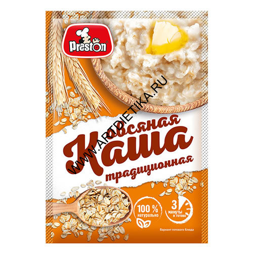 Каша овсяная б/п 37г/20 Preston