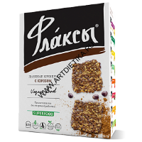 Крекеры льняные Флаксы с кэробом 120 г