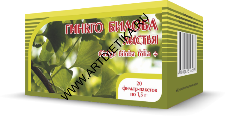 Гинкго билоба и клевер ф/п 1,5 №20 Хорст растит сырье
