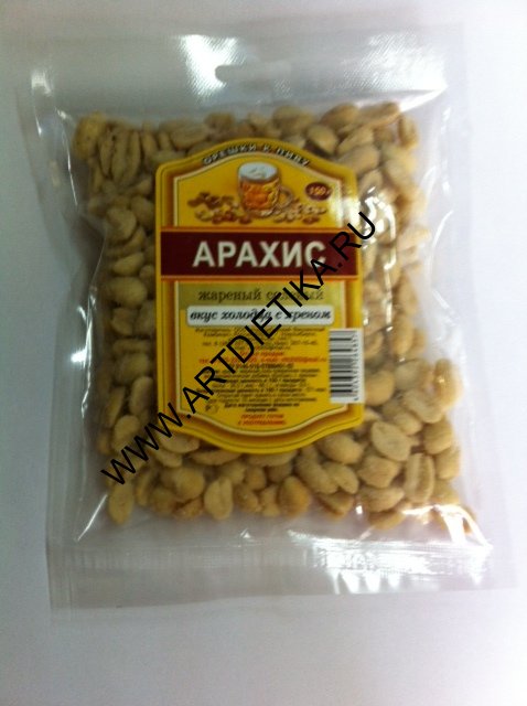 Арахис жареный соленый Холодец с хреном 125г Golden Mix