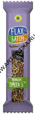 Батончик льняной FLAX Чернослив 30г