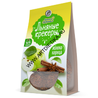 Льняные крекеры с яблоком и корицей 50 г