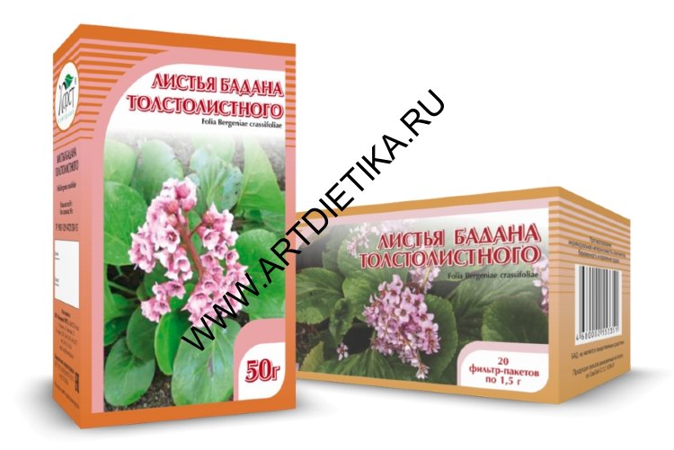Бадана  лист ф/п 1,5 г №20 Хорст БАД