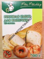 Смесь Мак-Мастер безглютеновая Рисовая для выпечки 700г