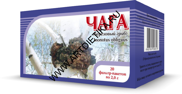 Чага березовый гриб ф/п 2 г №20  Хорст растит сырье