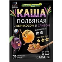 Каша Полбяная с абрикосом и сливой б/сахара 30г/10 Компас здоровья